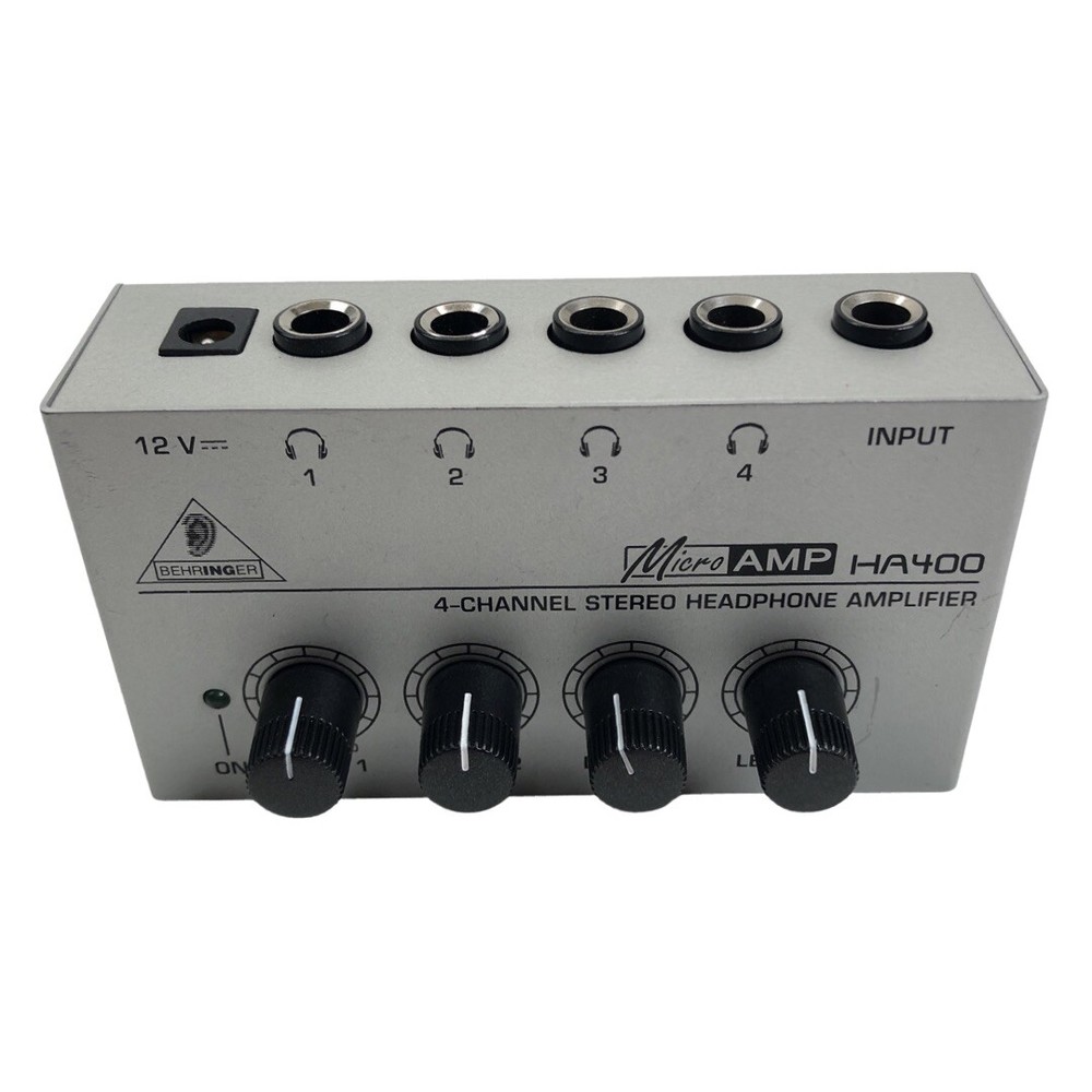 BEHRINGER Microamp HA400 Ultra-Compact 4-Channel Stereo Headphone Amplifier