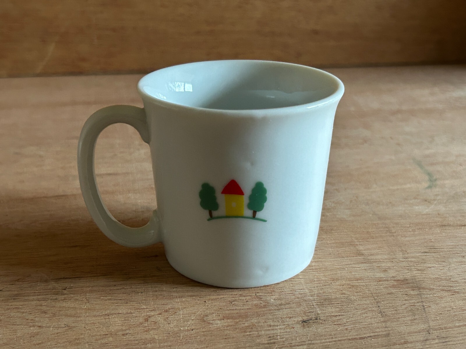 Lillian Vernon Cereal Bowl Mug Cup 2 Piece Set Youth Animals Train Japan Vintage