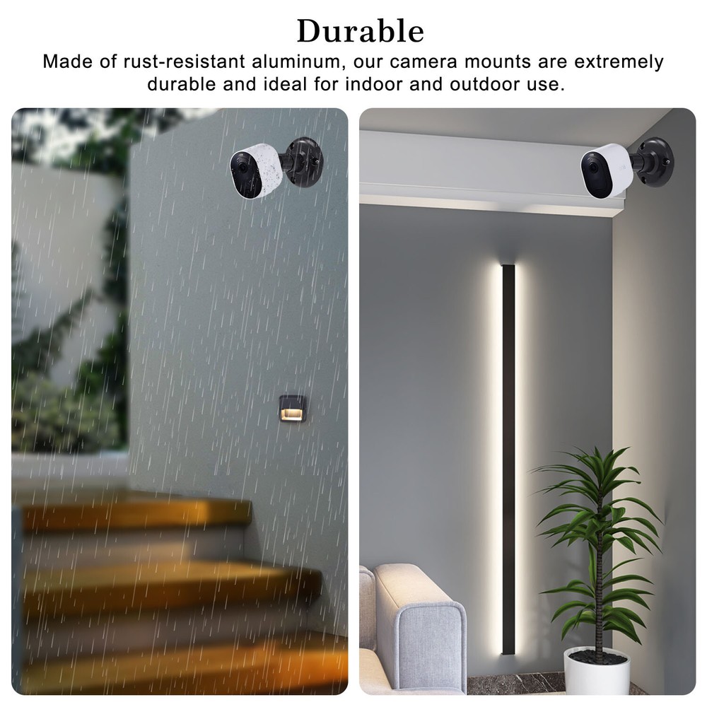 For Arlo Pro Security 4 Pack Camera Wall Mount Bracket Outdoor Indoor Adjustable