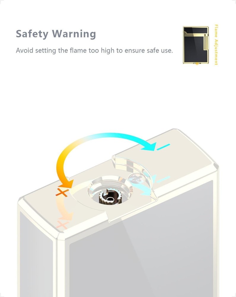 Compact Gold Soft Flame Butane Pipe Lighter - Vintage Charm Meets Function