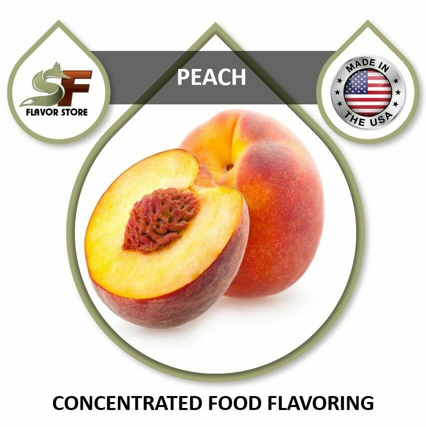 Peach Food Flavor, Flavoring Concentrate 1oz/30ml - 4oz/120ml