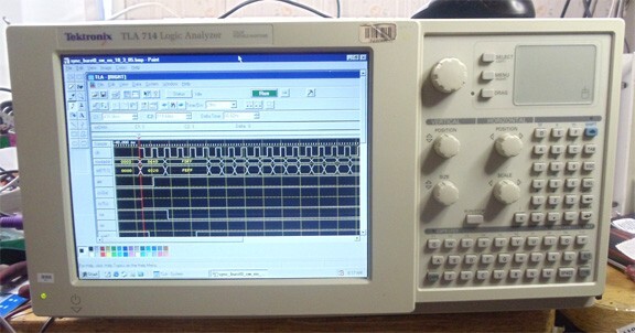 TEKTRONIX TLA714 LOGIC ANALYZER WINDOWS main frame