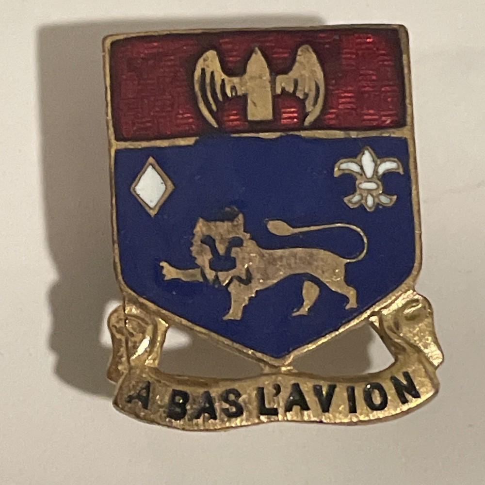 WWII DUI, 197th Field Artillery, Screwback