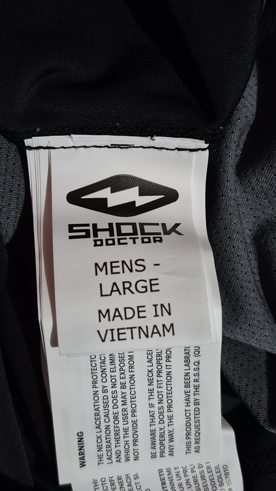 Shock Doctor Core Compression Hockey Shirt Mens Long Sleeve Black L Large