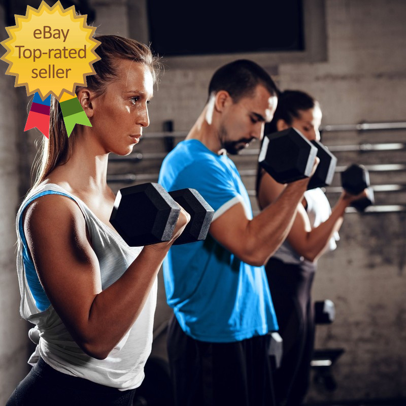 2 Pack Barbell 60Lb Coated Hex Dumbbell Single