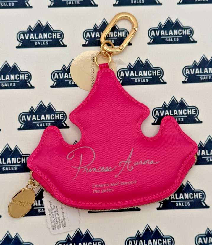 NEW Bath & Body Works Disney Princess Aurora Coin Purse Pink Sleeping Beauty