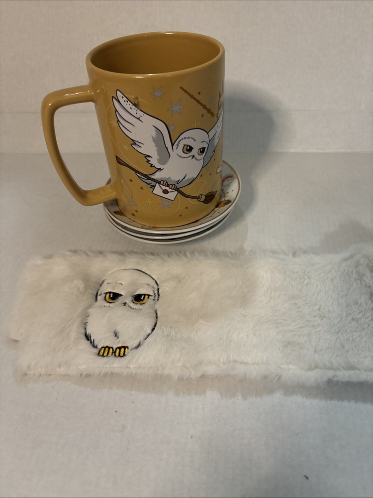 Fuzzy Taser Harry Potter 2 Piece Mug Set. Excellent Condition