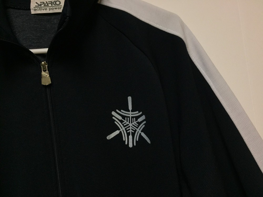 SPARKO Men's Active Power EEL Full-Zip Jacket Large Polyester Navy Blue & White