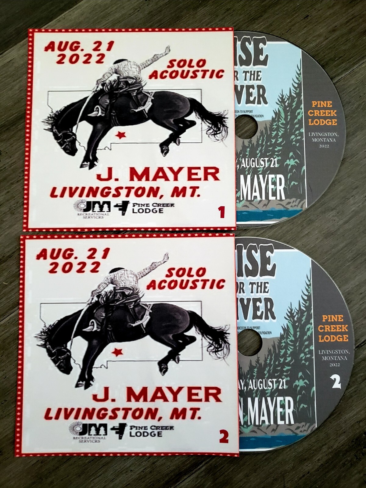 BOB WEIR JOHN MAYER 8/8/22 ACOUSTIC MAYER SOLO 8/21/22 DVDs GRATEFUL DEAD & COMP