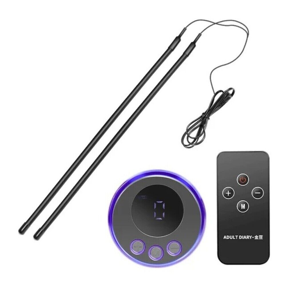 Electric E-Stim Penis Stretcher Enhancer Ball-Scrotum-Ring-Delay-Ejaculation Men