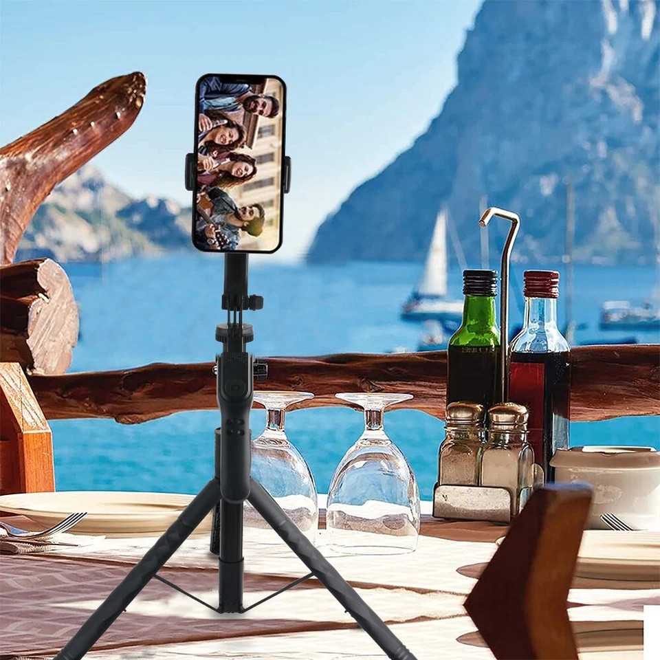 68" Professional Cell Phone Holder + Camera Tripod Stand Remote Selfie Stick US