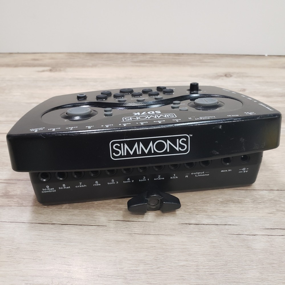 Simmons Digital SD7K Electronic Drum Sound Module-Needs 9V Power Supply-Tested