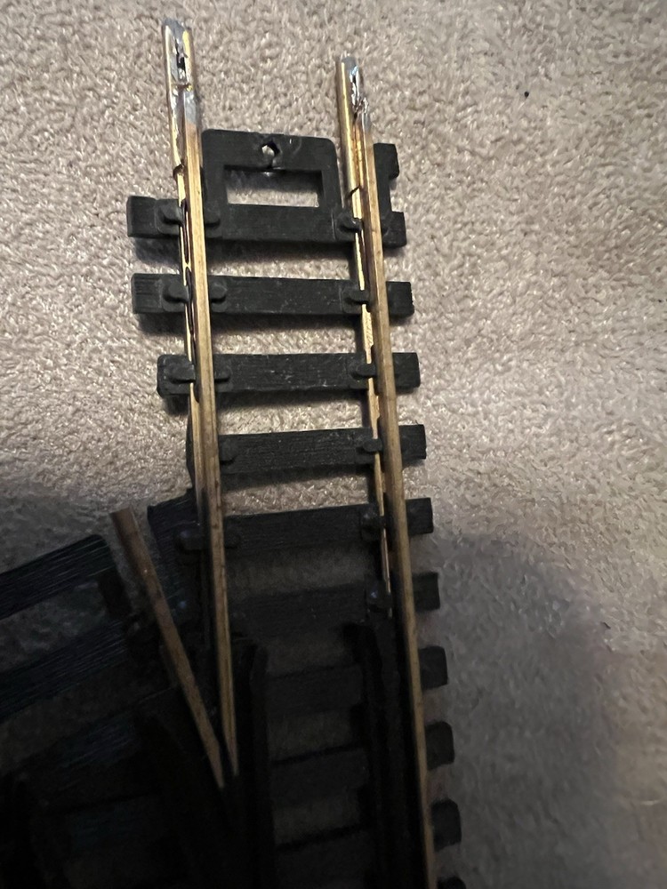 ATLAS HO Scale Brass Snap Switch 9" Left