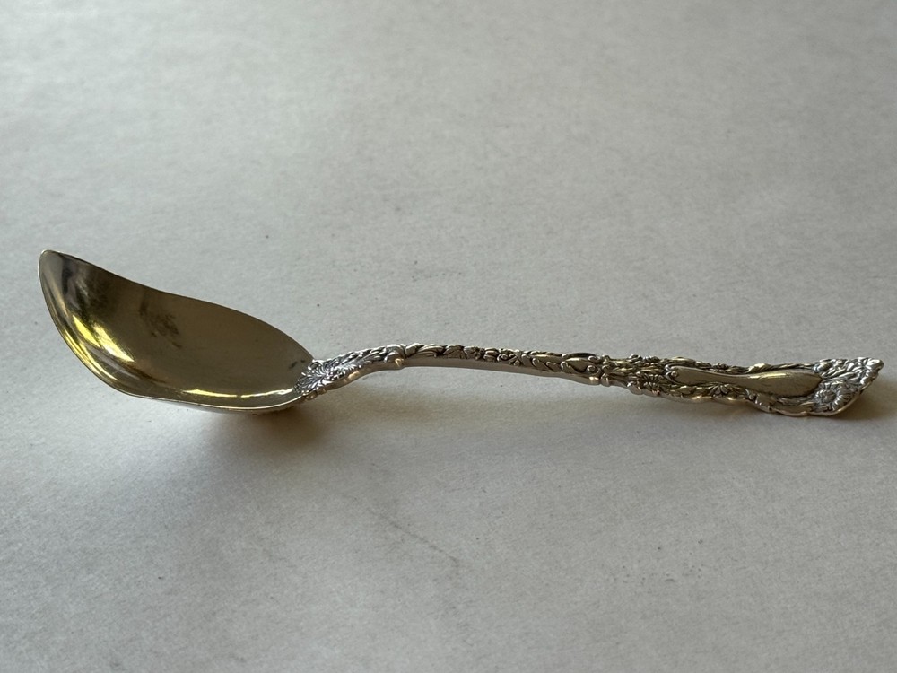 Antique Montgomery Bros Silverplate Sauce Gravy Ladle Curved Bowl Victorian