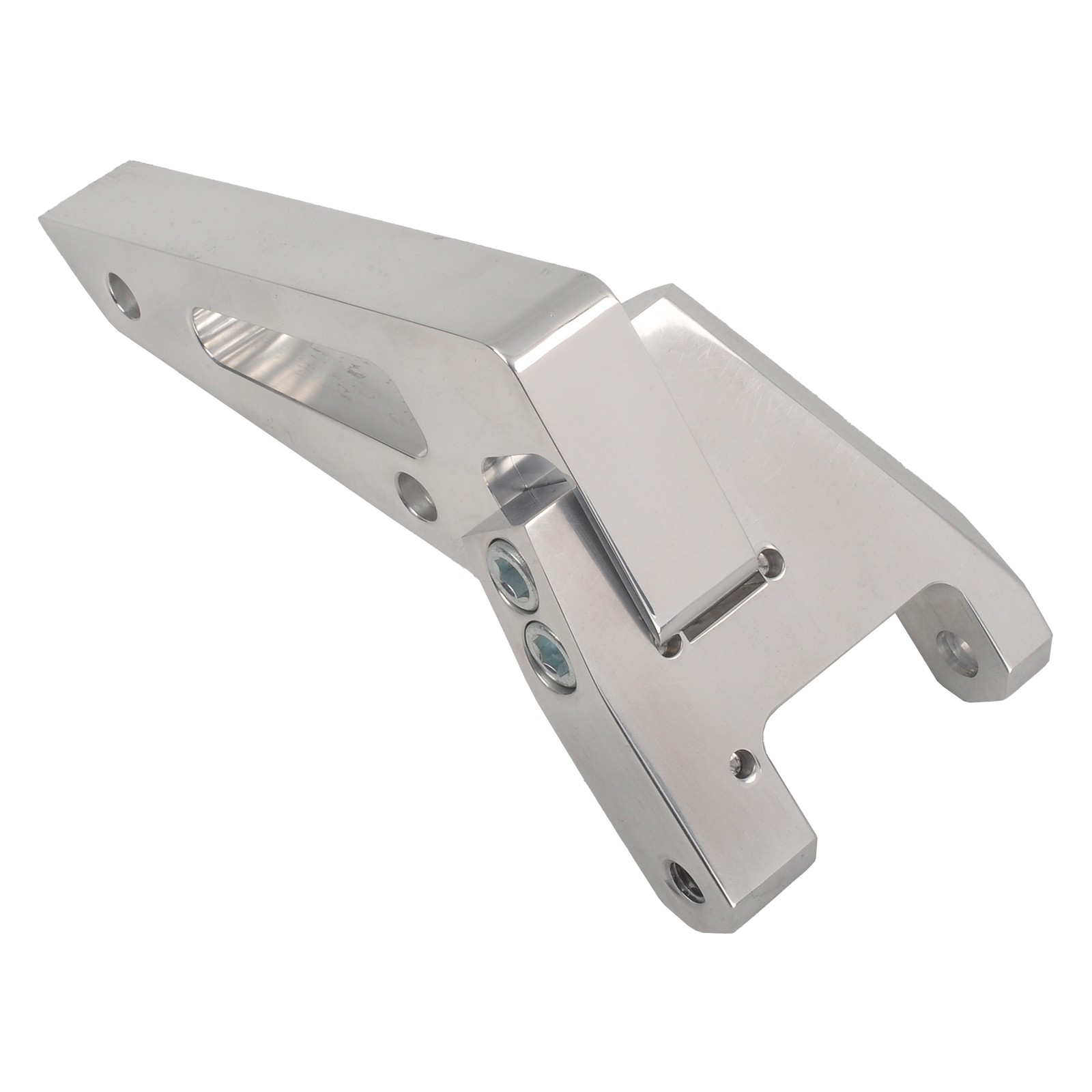 For SBC Chevy 350 Short Water Pump SWP Polished Aluminum Alternator Bracket Kit