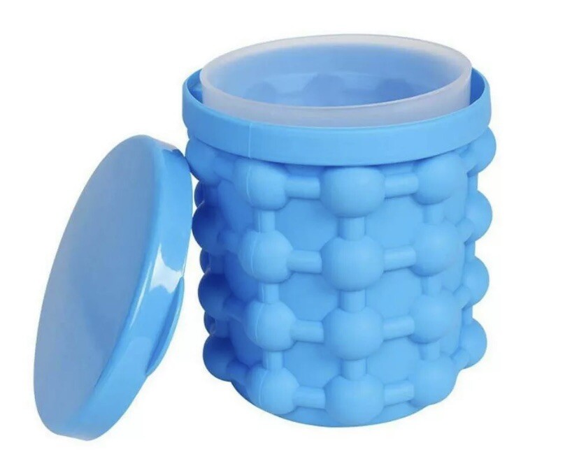 Summer Ice Cube Maker Mold Silicone Ice Bucket Tray Bucket