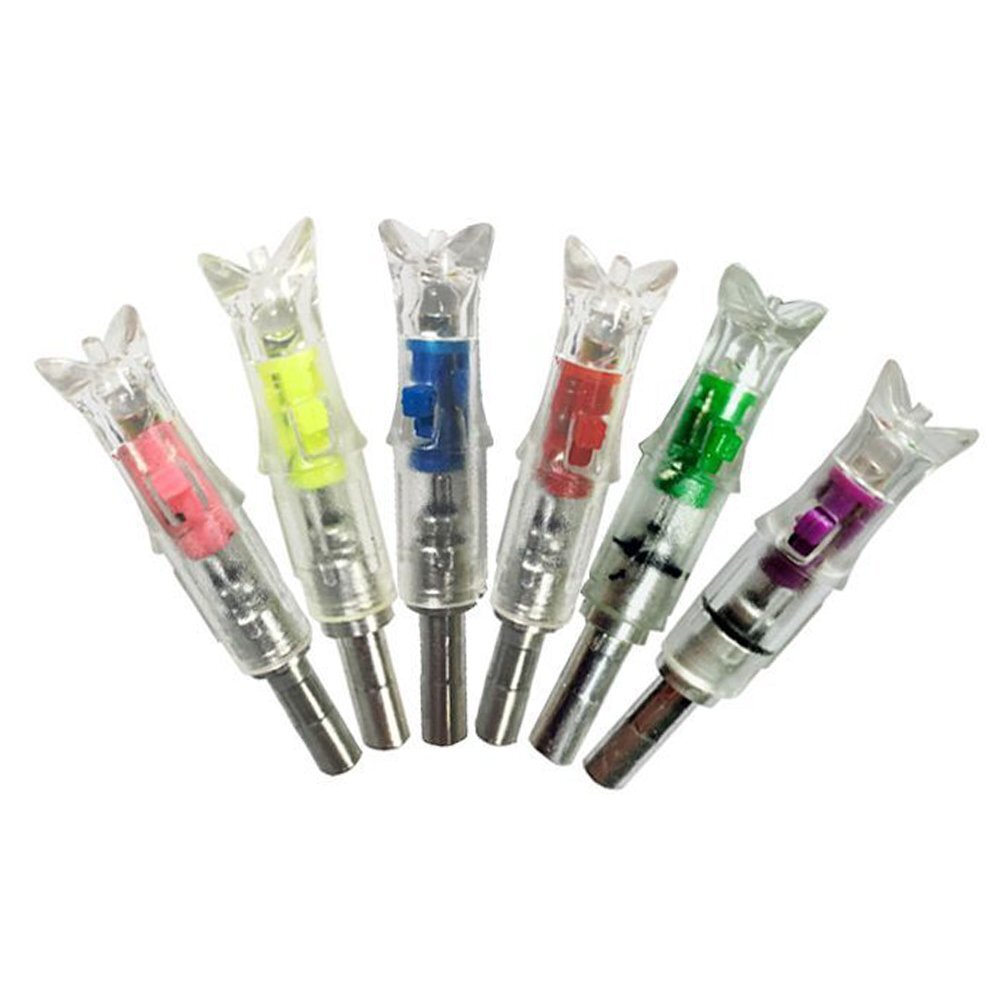 LED Lighted Nocks for Crossbow Bolts 7.62mm Automatic Inside Diameter Half Moon