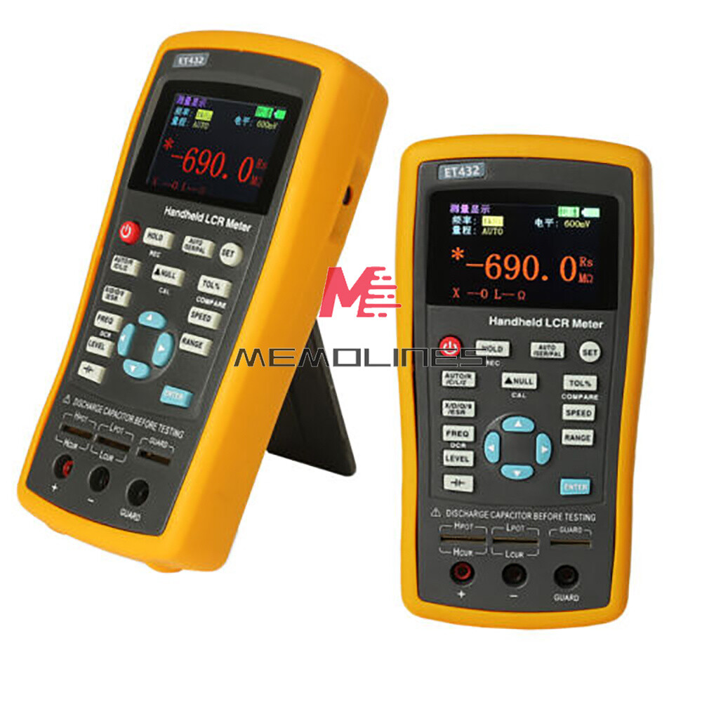 Handheld ET43 LCR Bridge Digital Capacitance Inductance Resistance Meter Tester