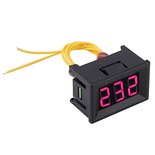 1pc LED Digital Display AC Voltmeter,70-380V Range AC Voltage Meter,2 Wire