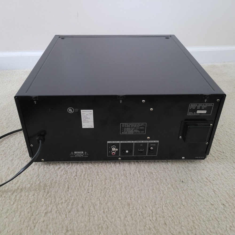 Sony CDP-CX225, 200-CD changer Mega storage Carousel, without Remote, Tested.