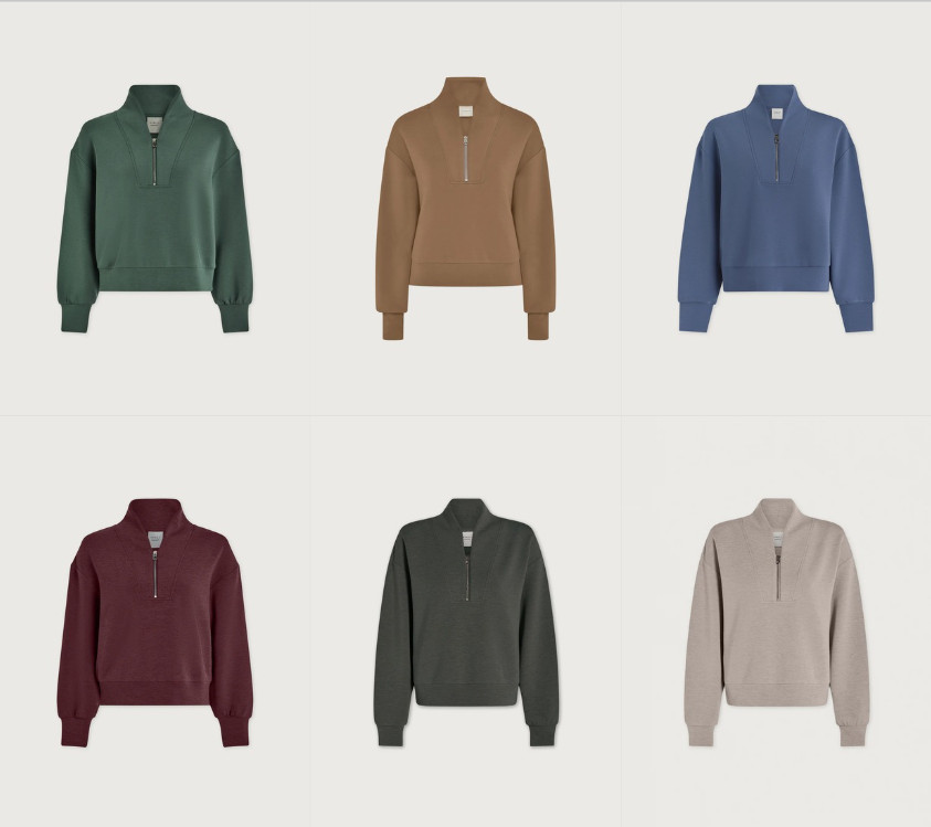 Brand New Varley Davidson Sweat Multiple Colors and Sizes Available