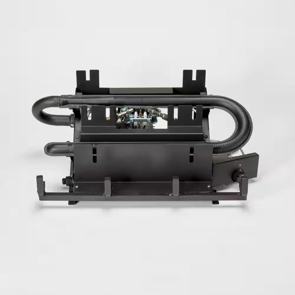 18 In. Ventless 30,000 BTU Split Red Oak Dual Fuel Gas Log Set with Remote Contr