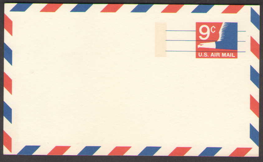 US. UXC10. 9c. Stylized Eagle. Air Mail Postal Cards. MNH. 1971