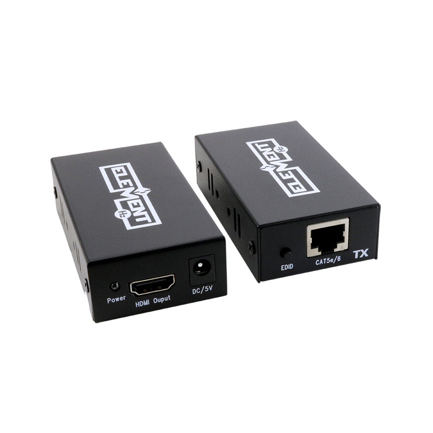 Element-Hz™ HDMI Cable Extender (Over Single CAT5e/6 Cable, Color: Black)