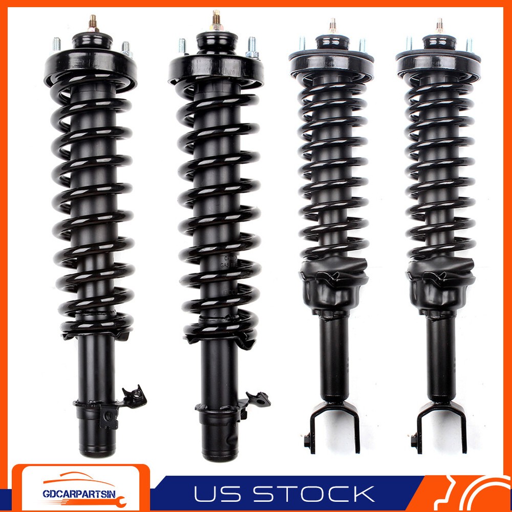 For Honda Civic 1992-1995 Front Rear Complete Struts Assemblies w/ Coil Spring