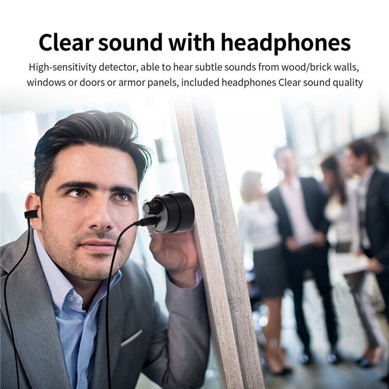 Highly Sensitive Wall Microphone Voice Bug Ear Listen Through Wall Door Device
