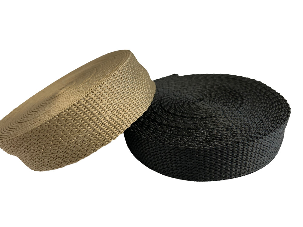 YKK Polypropylene Webbing Lightweight 3/4 Inch or 1 Inch Wide by 10, 25, 50 Yds