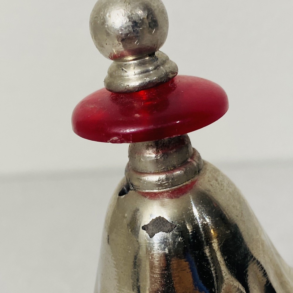 Vtg MAGMA SILVER PLATED TEA POT TURKISH COFFEE POT MADE IN MOROCCO Red Disk