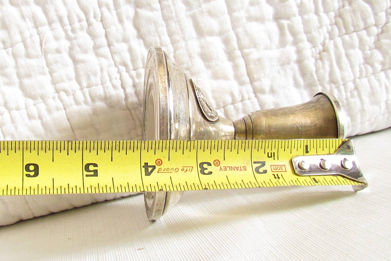 Towle Sterling Silver Candle holders weighted Great Dane Club of America scrap ?