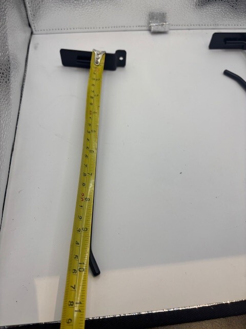 5X Slatwall Hooks: 10", - Black,