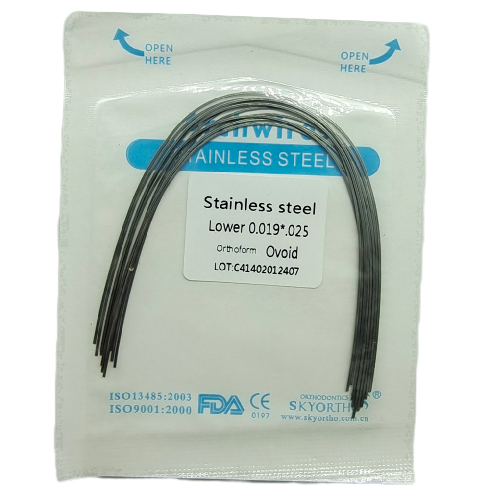 10pcs Dental Orthodontic Arch Wire Stainless Steel Rectangular