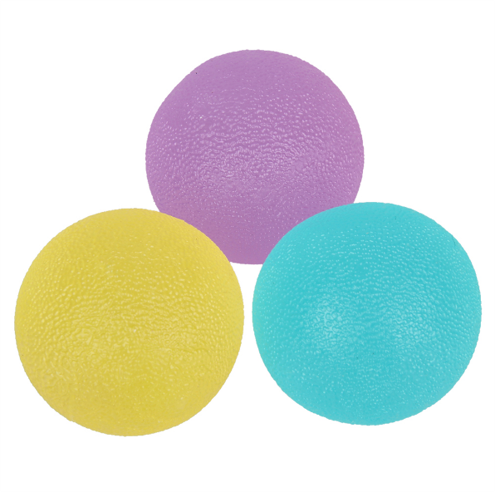 3pc Hand therapy Exerciser Balls Squeeze Finger Excercise Stress Relief Train