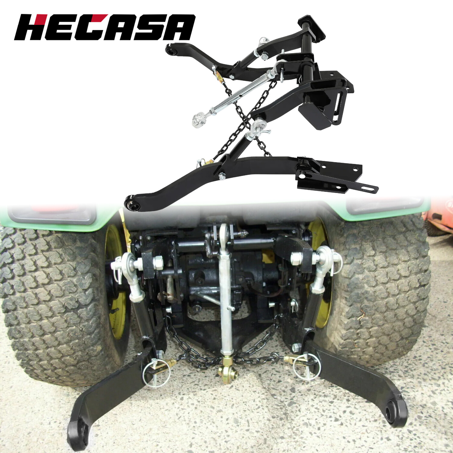HECASA 3 Point Hitch Kit CAT 1 For John Deere 316 318 322 330 332 420 430