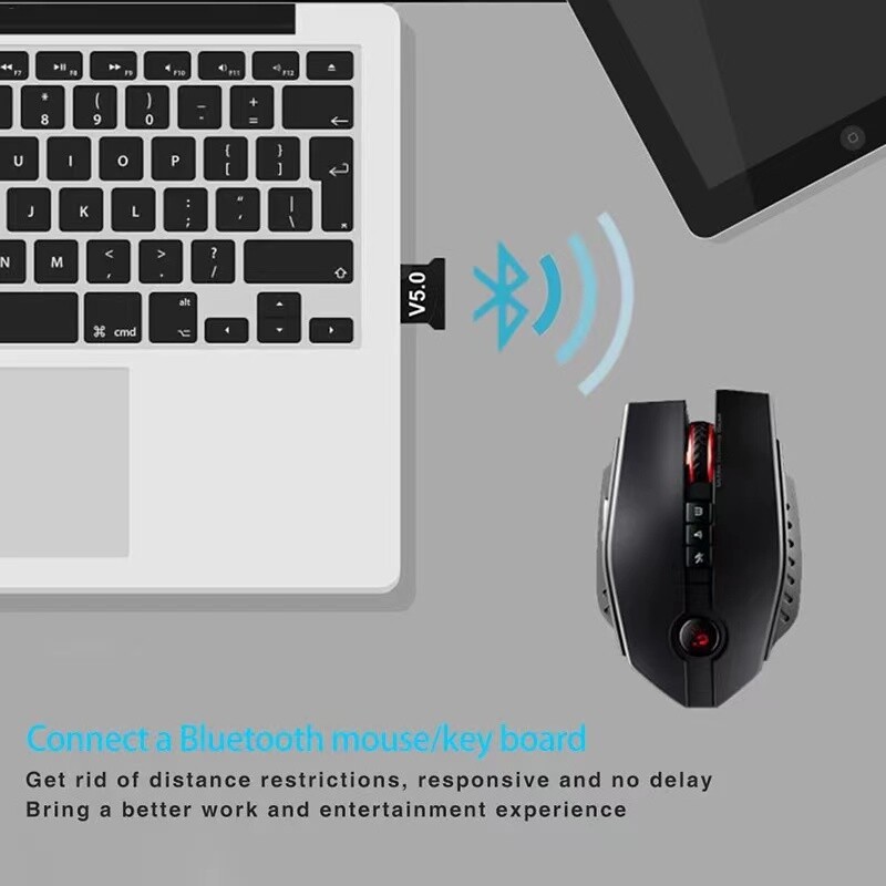 USB Bluetooth 5.0 Wireless Dongle Adapter Receiver For Windows PC Real 5.0 USA