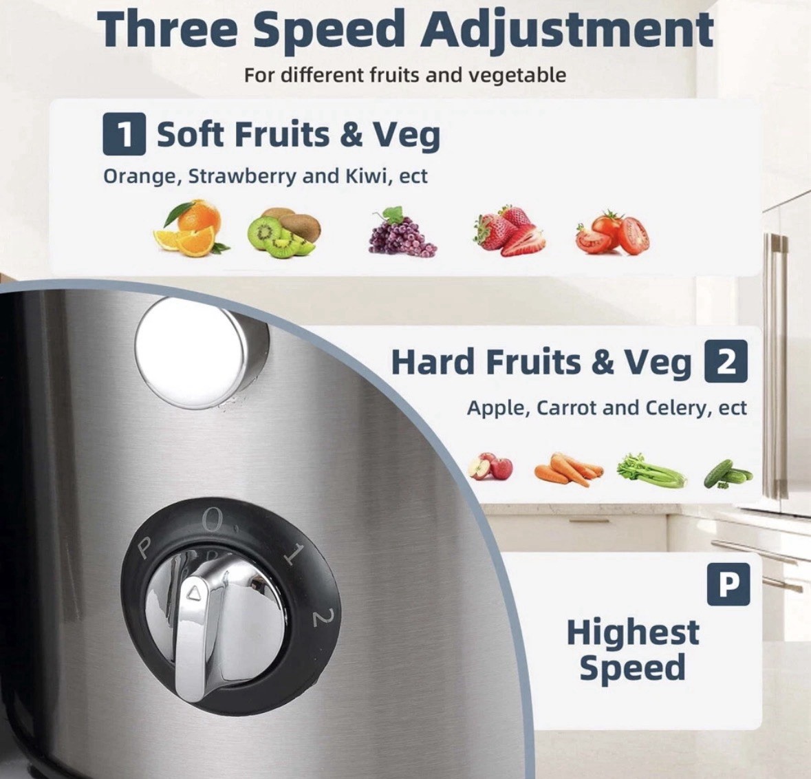 1000W Electric Juicer Fruit Vegetable Blender Juice Extractor Citrus Machine
