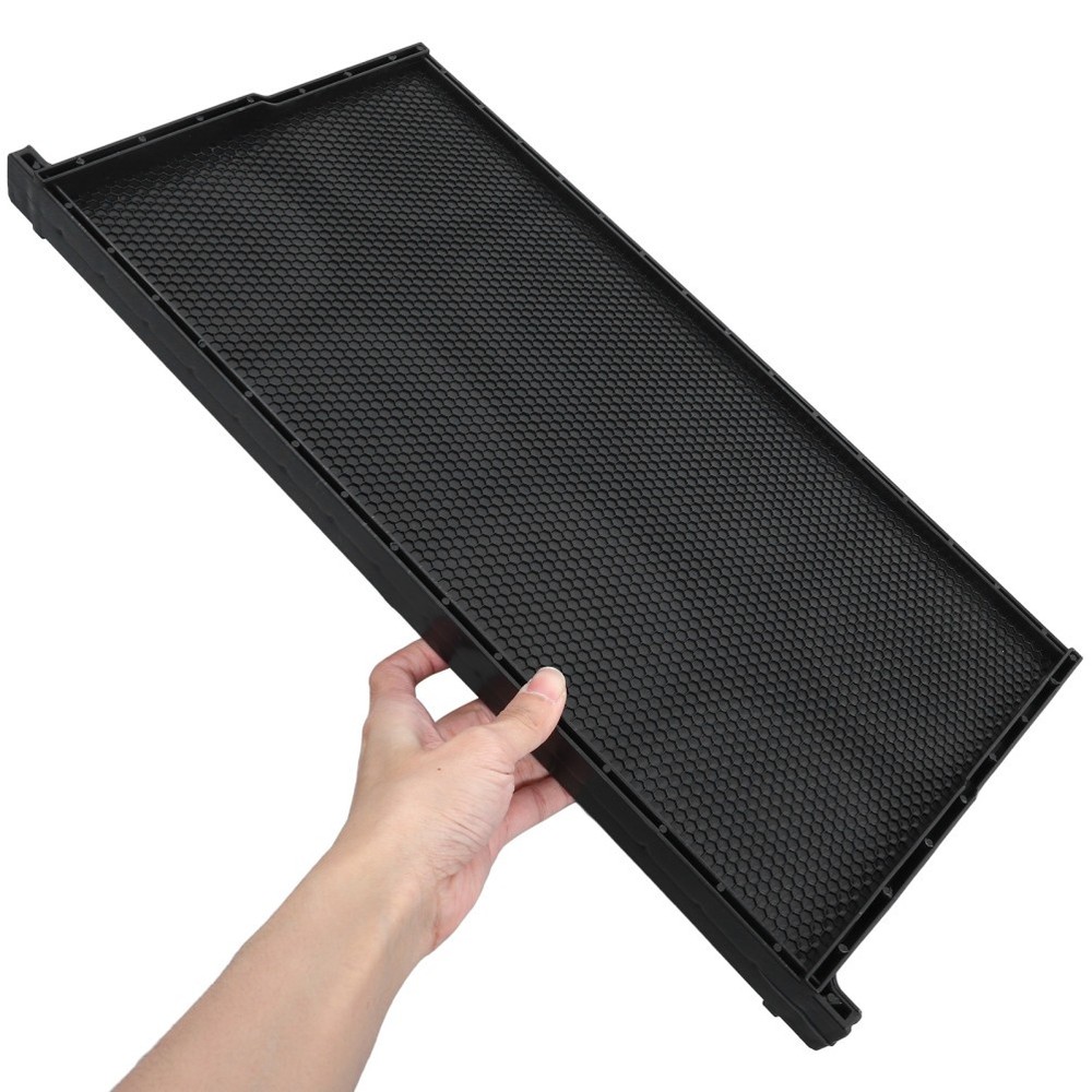 Beehive Frame with Black ABS Plastic and Wax Foundation for Beekeeping Use