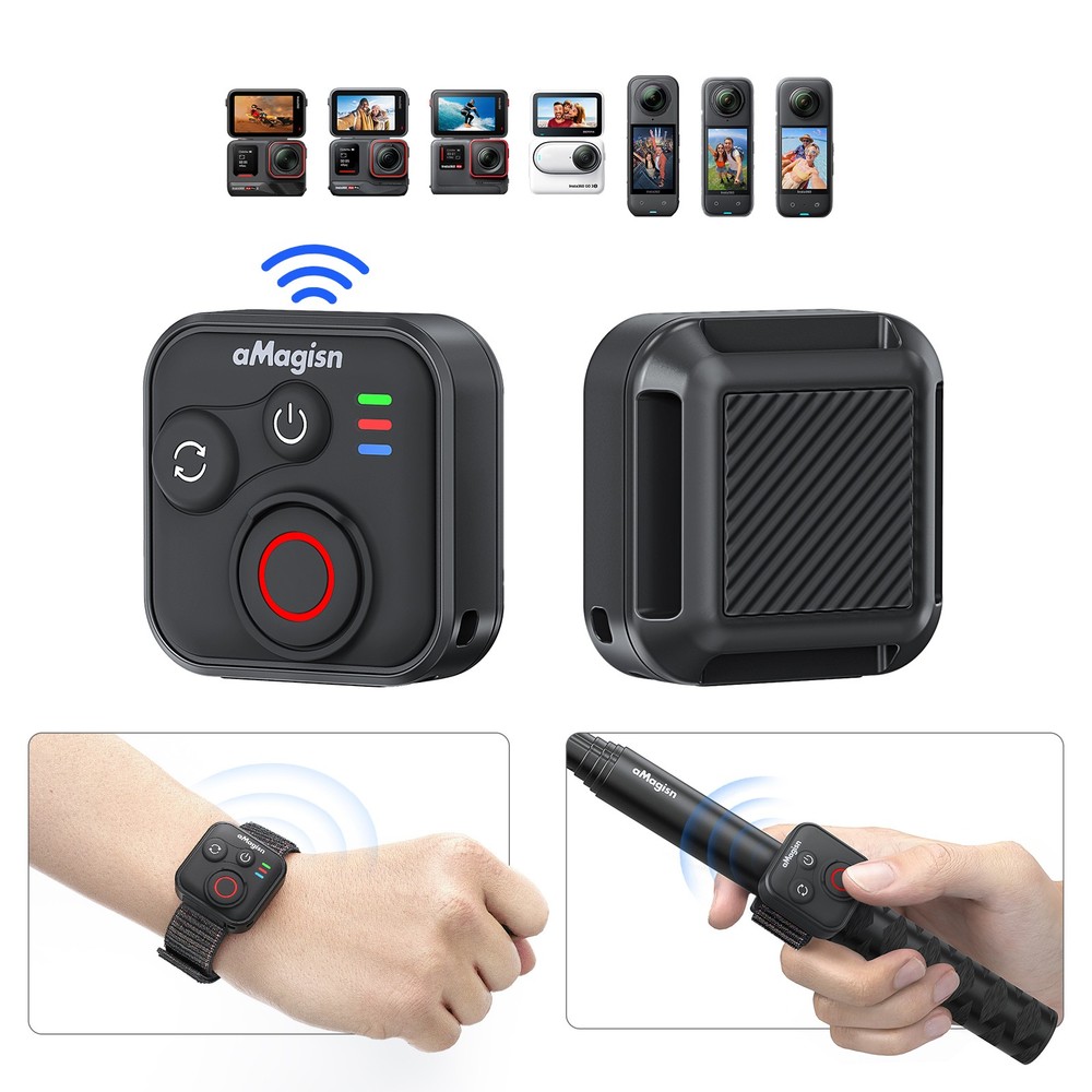 50M Range Bluetooth Remote Control Accessories For Insta360 X5/X4/X3/Ace (Pro)