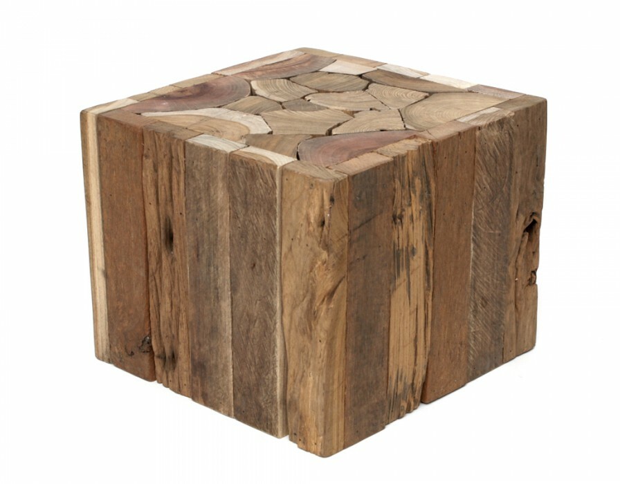 Side Table Flower Stool Driftwood Stool Solid Table Wood Heavy Real Wood