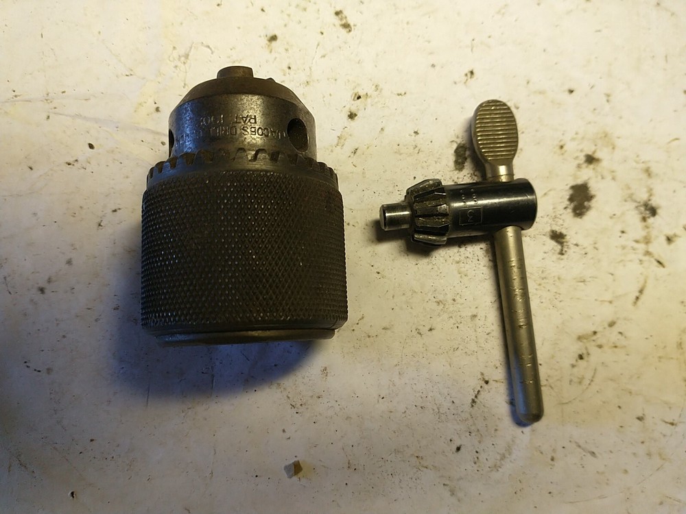 Jacobs No. 34  1/2" drill chuck And Key