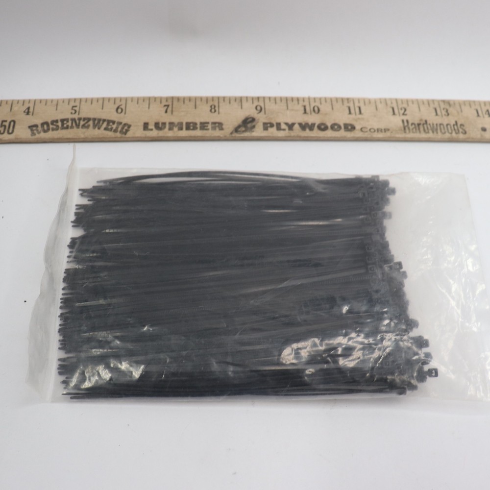 (150-Pk) Cable Ties Nylon/Plastic Medium Black 6"