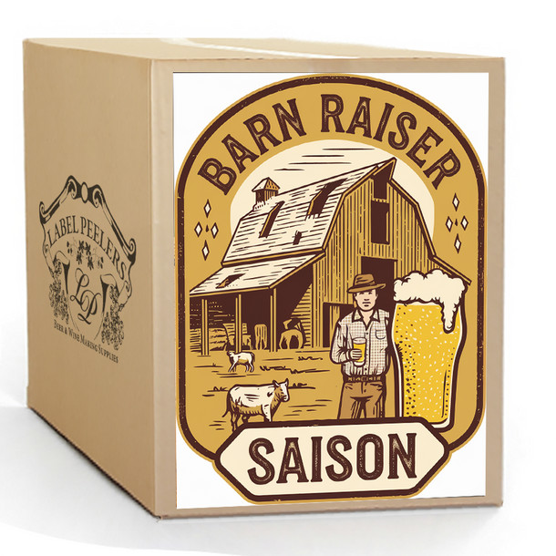 Label Peelers Barn Raiser Saison Beer Kit