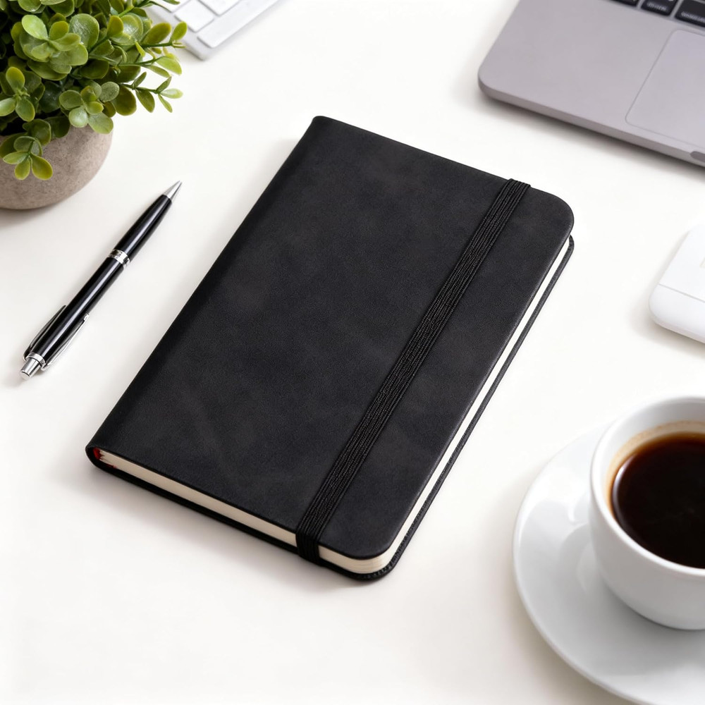 2 Pack Pocket Notebook Small Notebook, 3" X 4.4" Journal Notebook Hardcover with