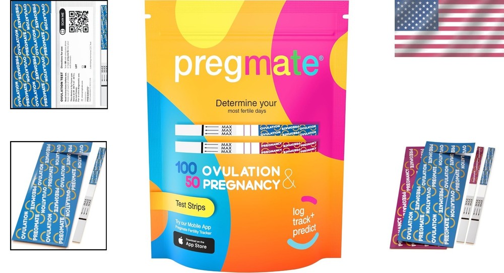 100 Ovulation & 50 Pregnancy Strips Kit