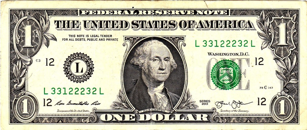 $1 2013 Fancy Serial L33122232L