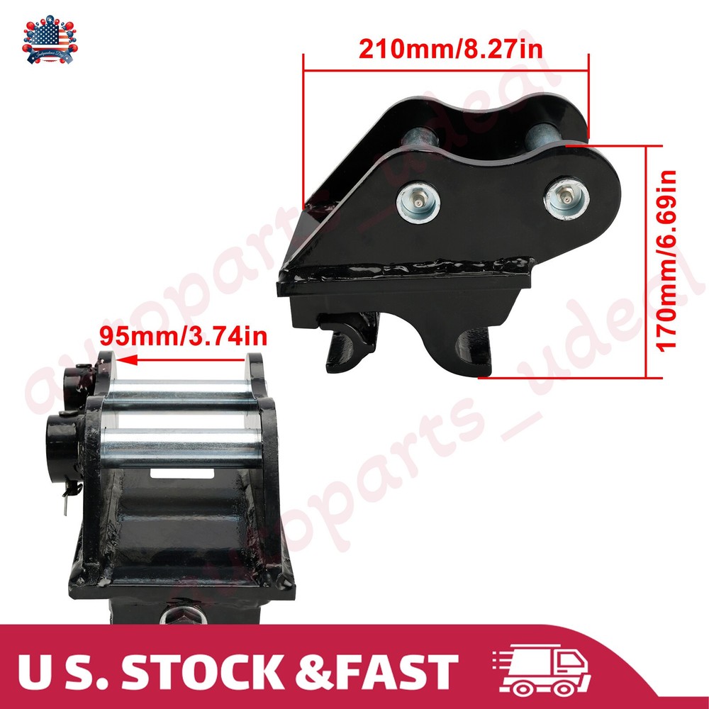 Quick Hitch Coupler Attachments For 0.8T-2Tons Mini Excavators