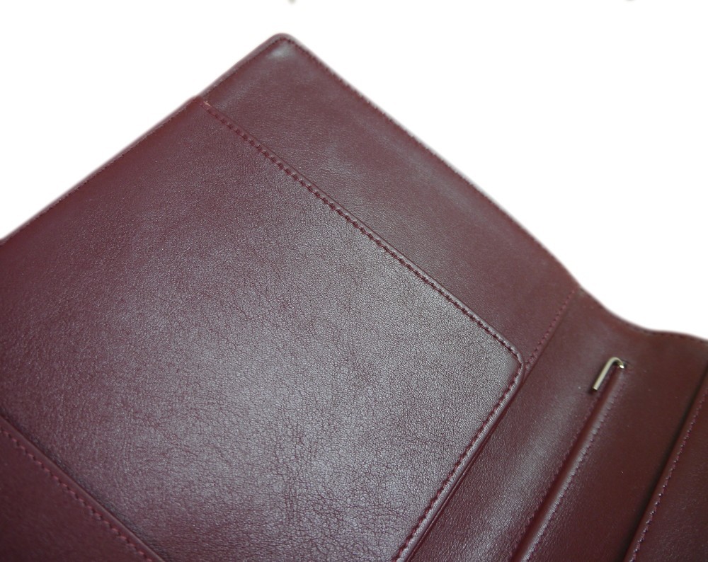 Authentic CHANEL A5 notebook cover Leather #1076